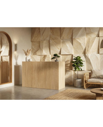 minimalist reception area