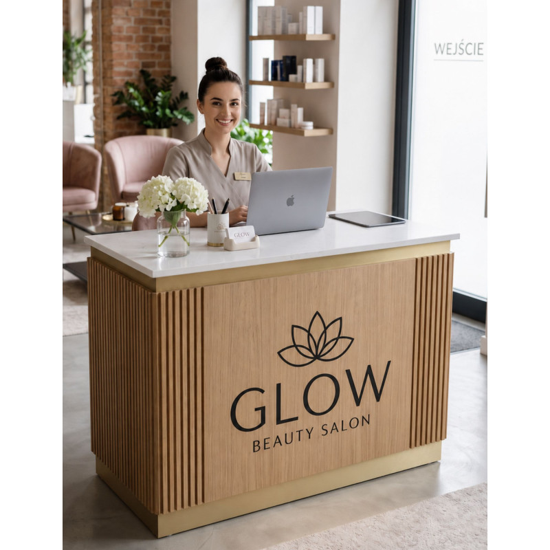 Branding at the reception desk
