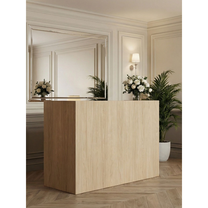 minimalist reception area