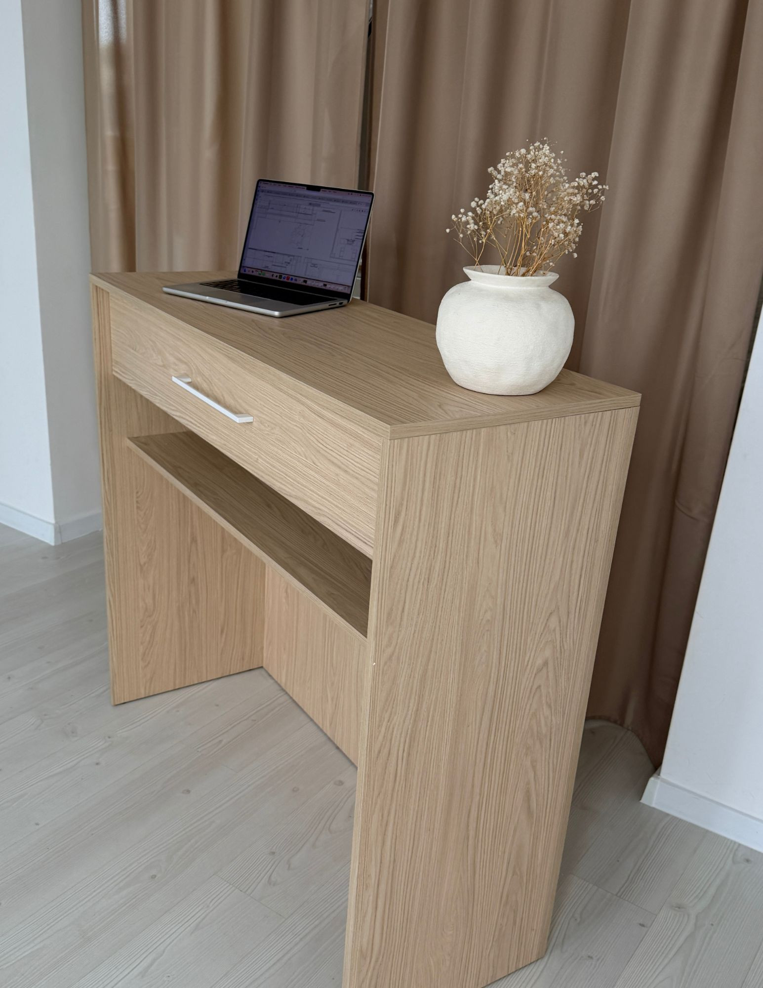 Reception desk for a dental clinic with a drawer Reception desk for a dental clinic with a drawer