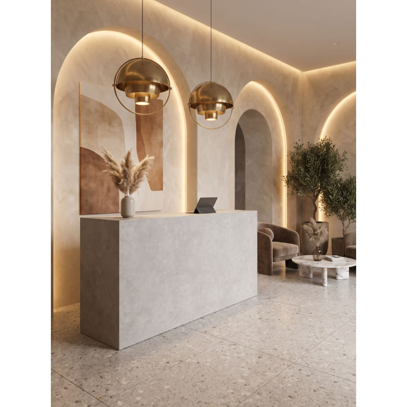 RAYS - Beauty Salon Reception Desk, 200 cm - cloud | Ships in 48 hours RAYS - Beauty Salon Reception Desk, 200 cm - cloud | Ships in 48 hours