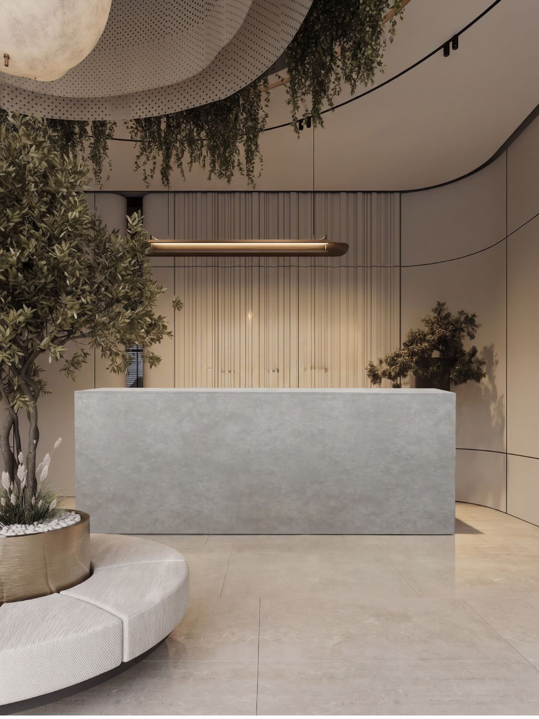 RAYS - Beauty Salon Reception Desk, 200 cm - cloud | Ships in 48 hours RAYS - Beauty Salon Reception Desk, 200 cm - cloud | Ships in 48 hours