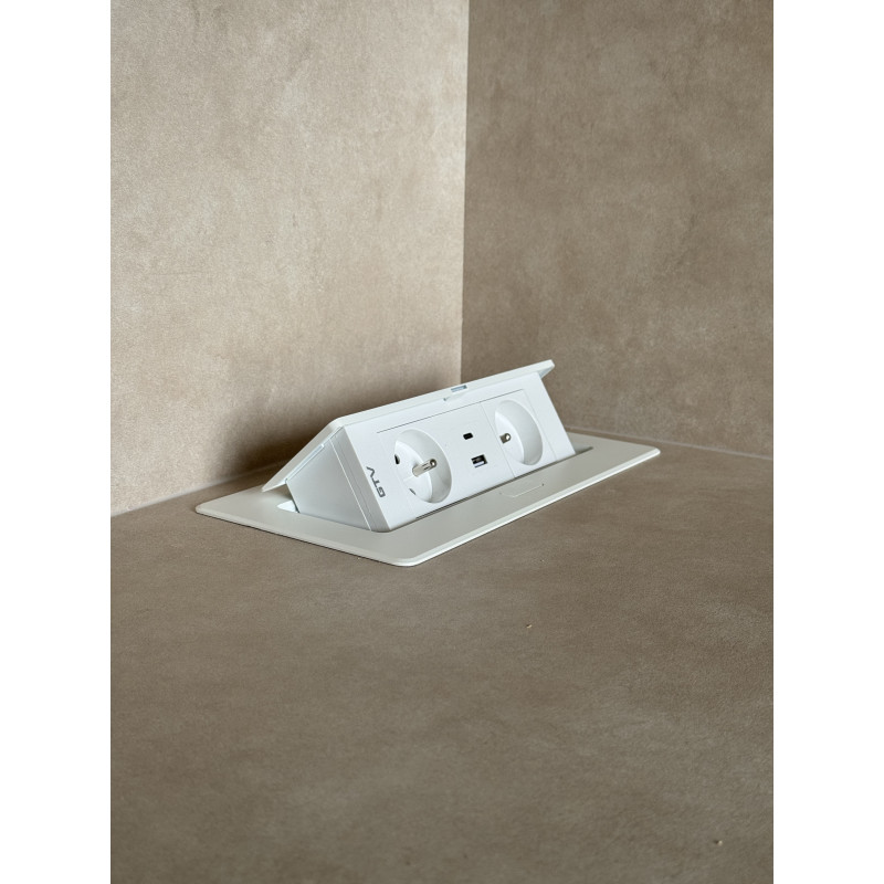 Einbausteckdose für Boeva-Empfangstheken | USB & USB-C
