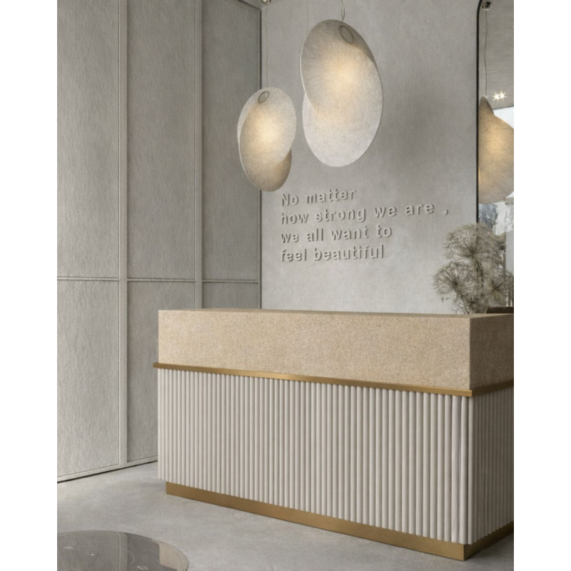 RICH 180 cm Reception Desk – Grooved Counter for the Living Room | BOEVA