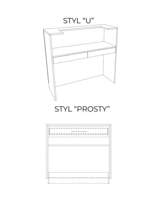 RICH 180 cm Reception Desk – Grooved Counter for the Living Room | BOEVA
