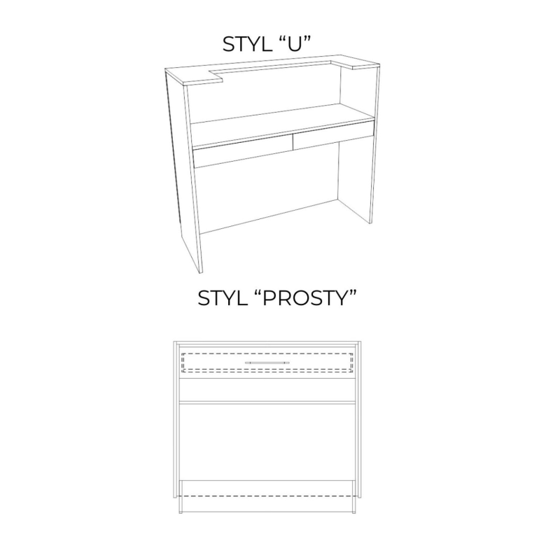 RICH 180 cm Reception Desk – Grooved Counter for the Living Room | BOEVA