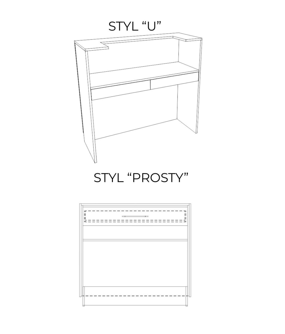RICH 180 cm Reception Desk – Grooved Counter for the Living Room | BOEVA
