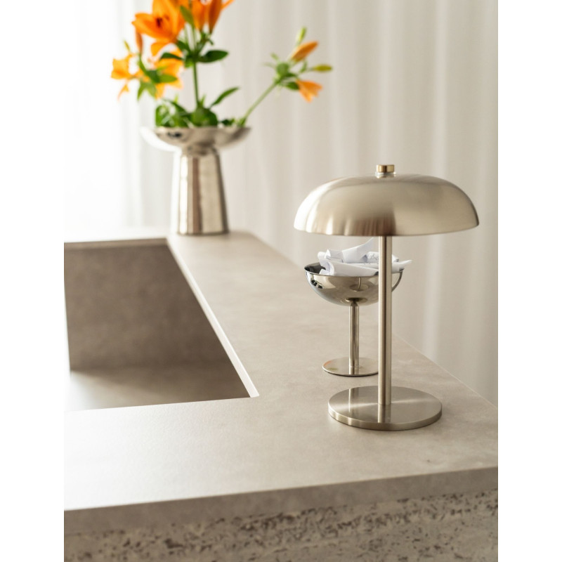 ARIA – 120 cm hair salon reception desk, stone finish | Papierówka