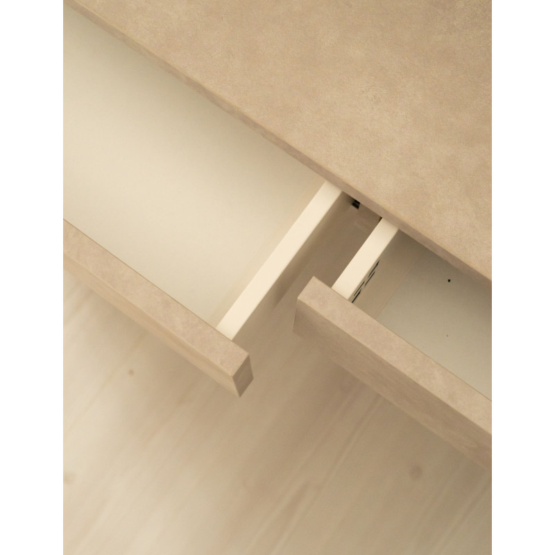 ARIA – kadeřnická recepce 120 cm, kamenný dekor | Papierówka