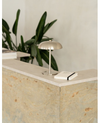 ARIA – 120 cm hair salon reception desk, stone finish | Papierówka