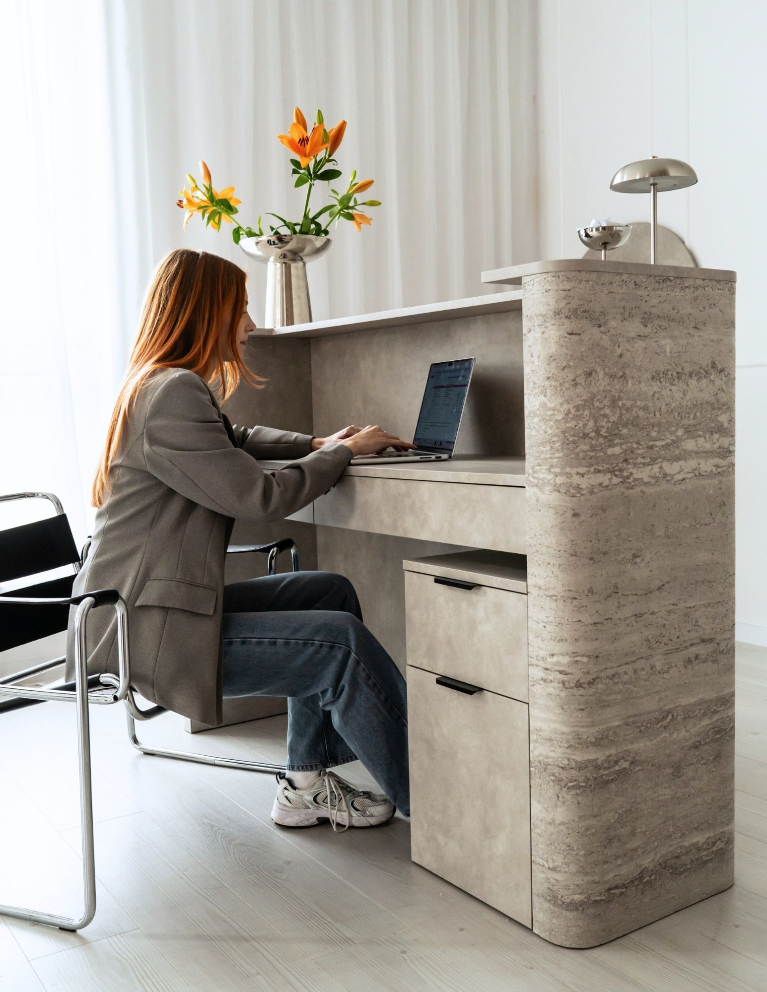 Aufbewahrungsbox für Schreibtisch und Rezeption 30 × 40 × 60 cm | BOEVA