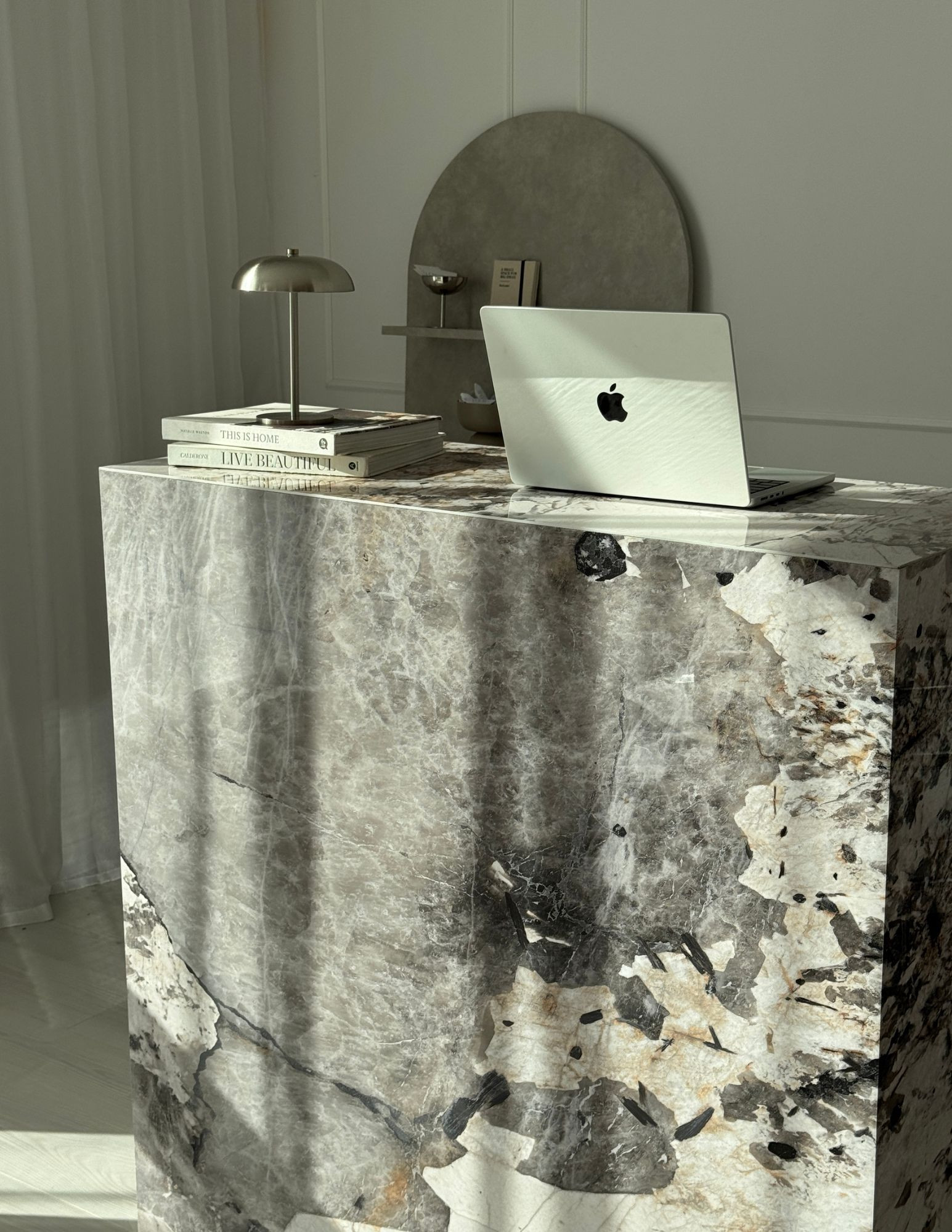 ARTE – 120 cm reception counter for a beauty salon | Papierówka