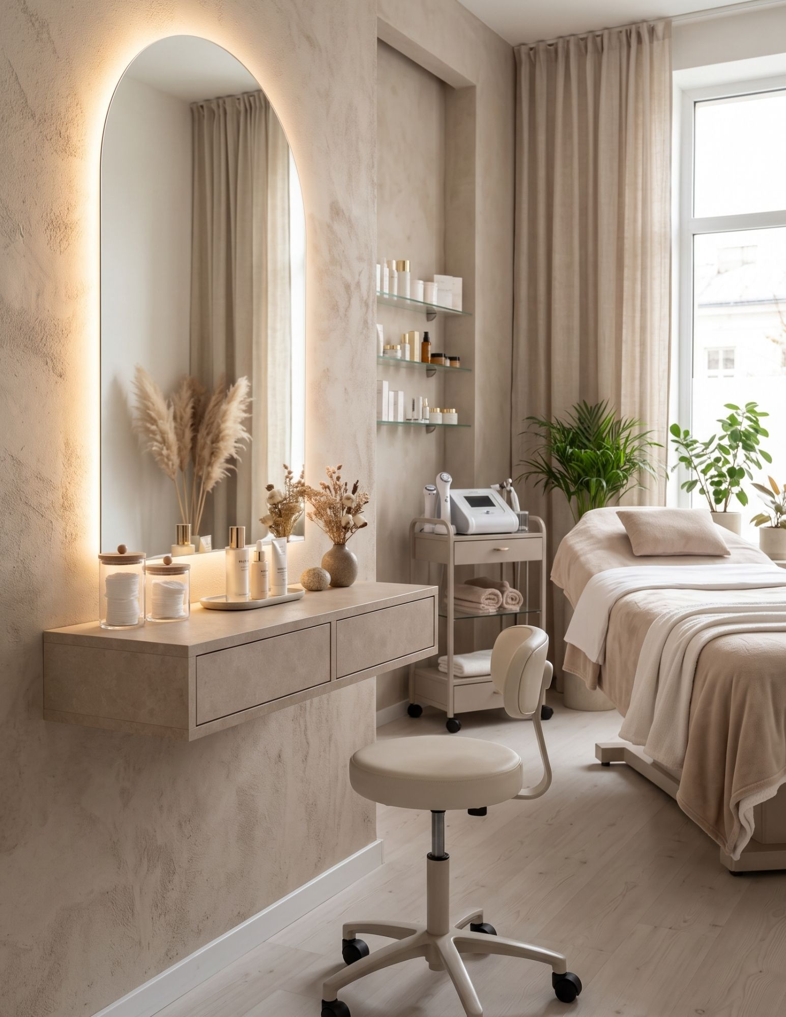 Wall-mounted console with drawers – ALMOND vanity | BOEVA Wall-mounted console with drawers – ALMOND vanity | BOEVA