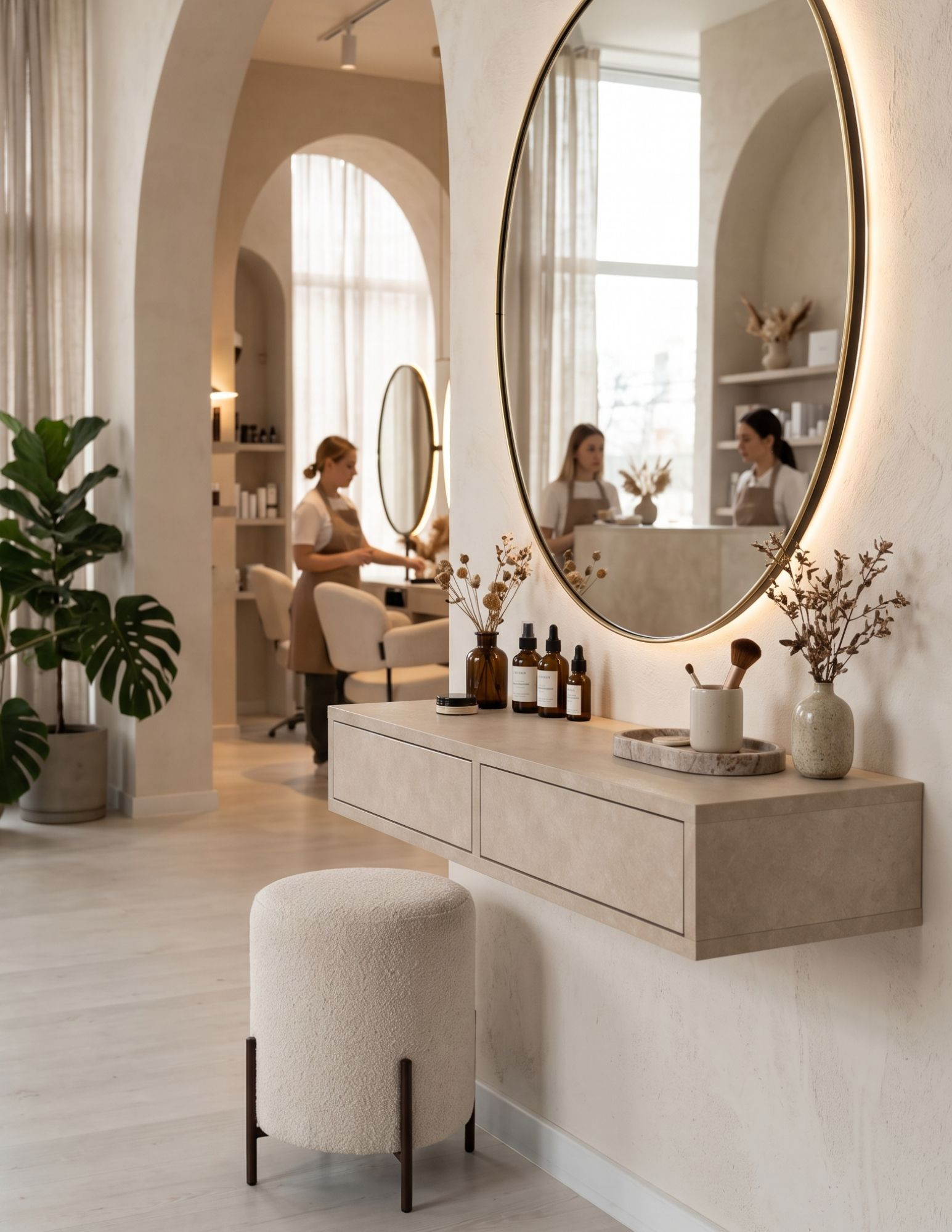 Wall-mounted console with drawers – ALMOND vanity | BOEVA Wall-mounted console with drawers – ALMOND vanity | BOEVA