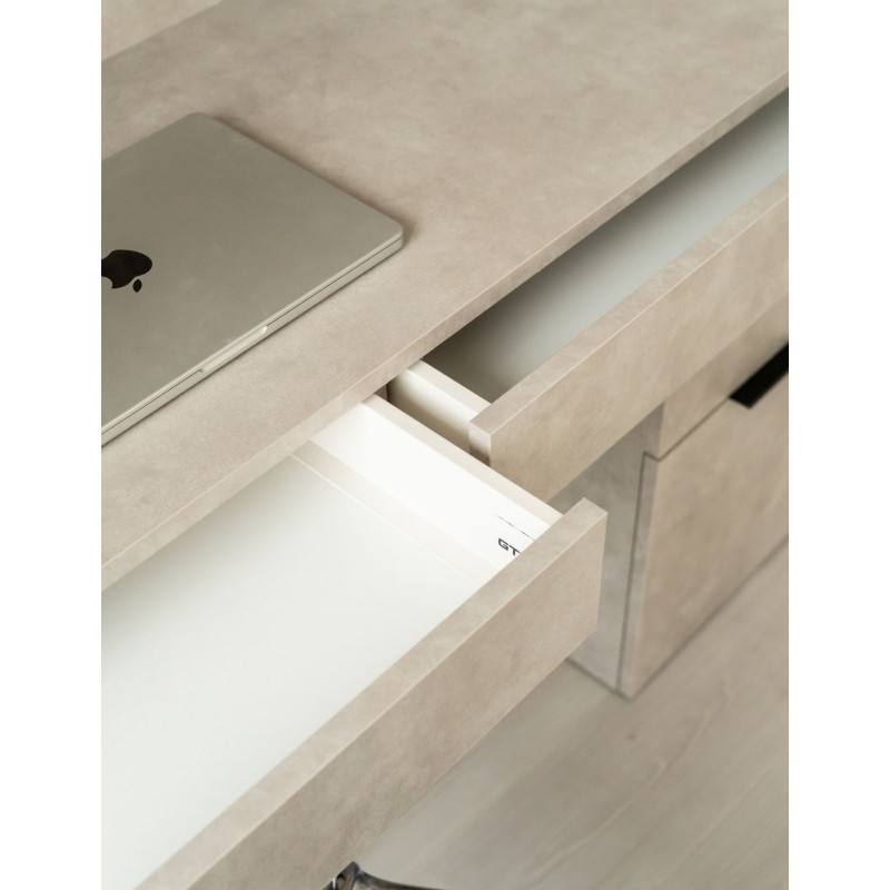 DUNA Reception Desk – Hair Salon Counter with Travertine-Look Finish, 80–160 cm BOEVA DUNA Reception Desk – Hair Salon Counter with Travertine-Look Finish, 80–160 cm BOEVA