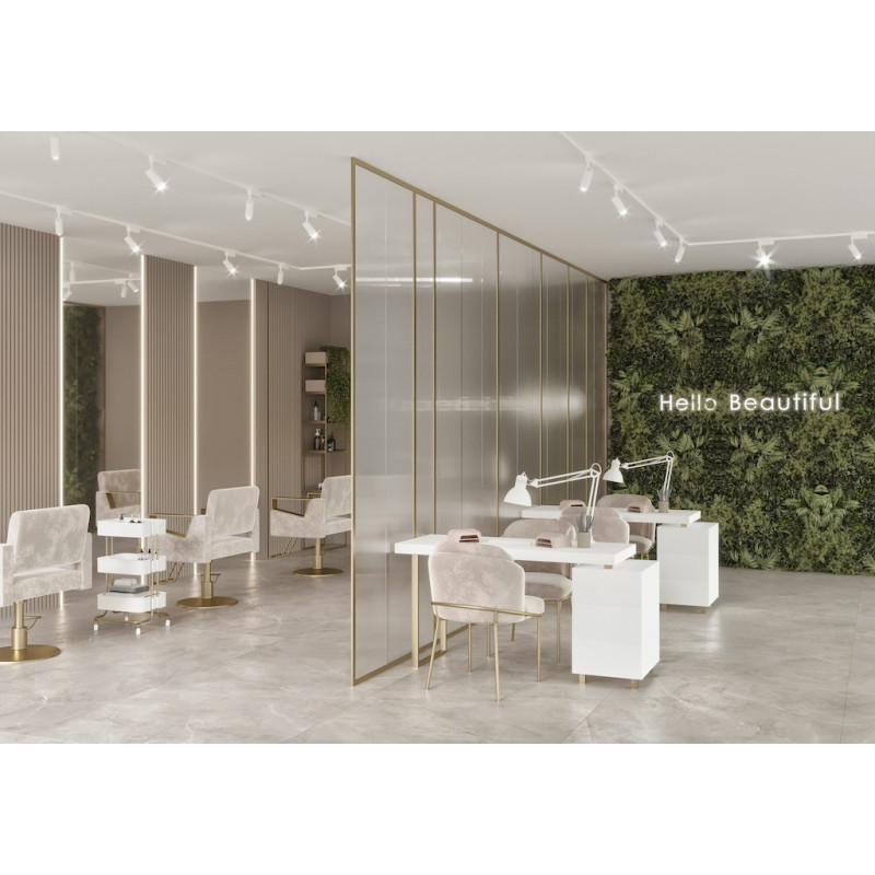 A modern manicure table for a beauty salon